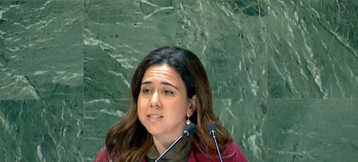 UN Photo | السفيرة لانا زكي نسيبة، المندوبة الدائمة لدولة الإمارات العربية المتحدة لدى الأمم المتحدة