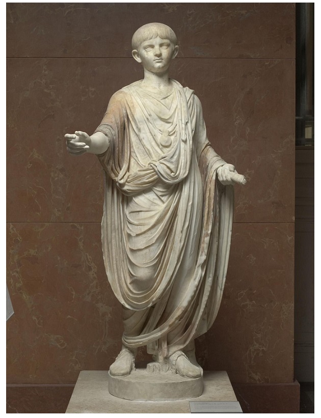 تمثال لنيرون في طفولته (الخدمة الإعلامية)