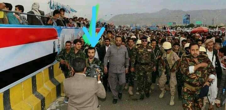 من الارشيف للقيادي ابراهيم حمود الخالد اثناء  ما كان مرافقا شخصيا للصماد