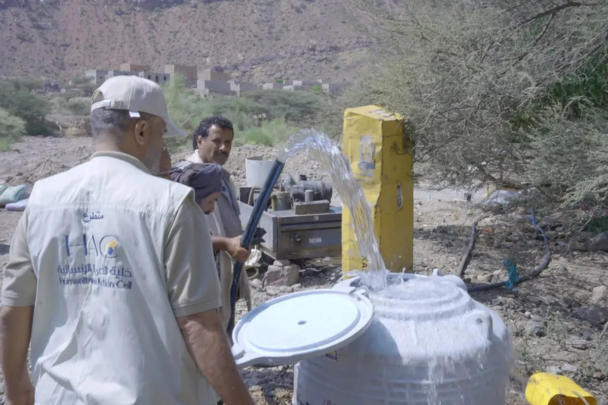 استجابة لمناشدة الأهالي.. إنسانية المقاومة الوطنية تنفذ مشروع مياه في قرية الأغبرة بلحج
