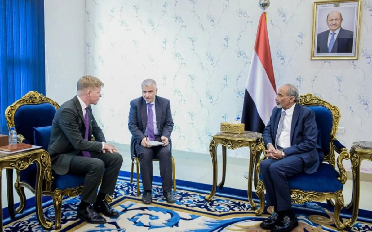 الصبيحي وغروندبرغ يبحثان في عدن جهود إحياء مسار السلام في اليمن