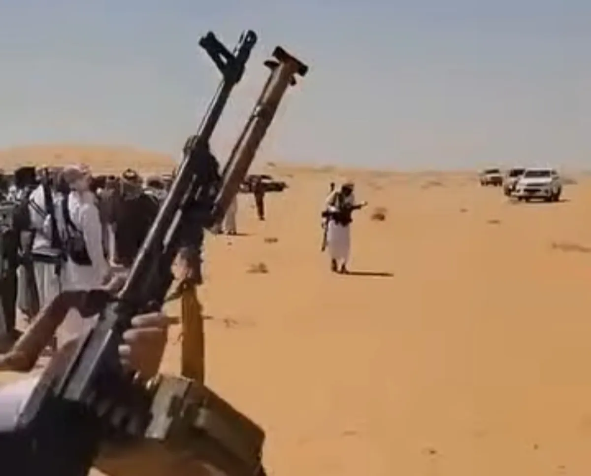 الجوف.. قبائل دهم تحتشد في "مطارح اليتمة" للمطالبة بالإفراج عن الشيخ حمد بن فدغم وربيعته