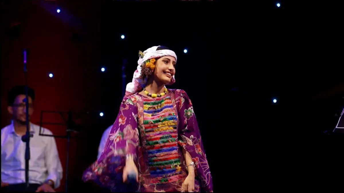 الفنانة هاجر نعمان تشيد بتنظيم مهرجان "عيدنا موكا 4" وحفاوة استقبال جمهور المخا