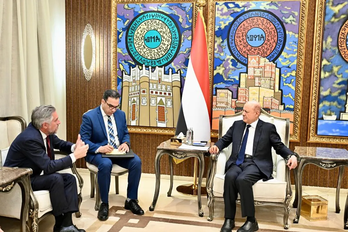 العليمي: السلام المستدام يبدأ ببناء مؤسسات الدولة ونزع سلاح المليشيات