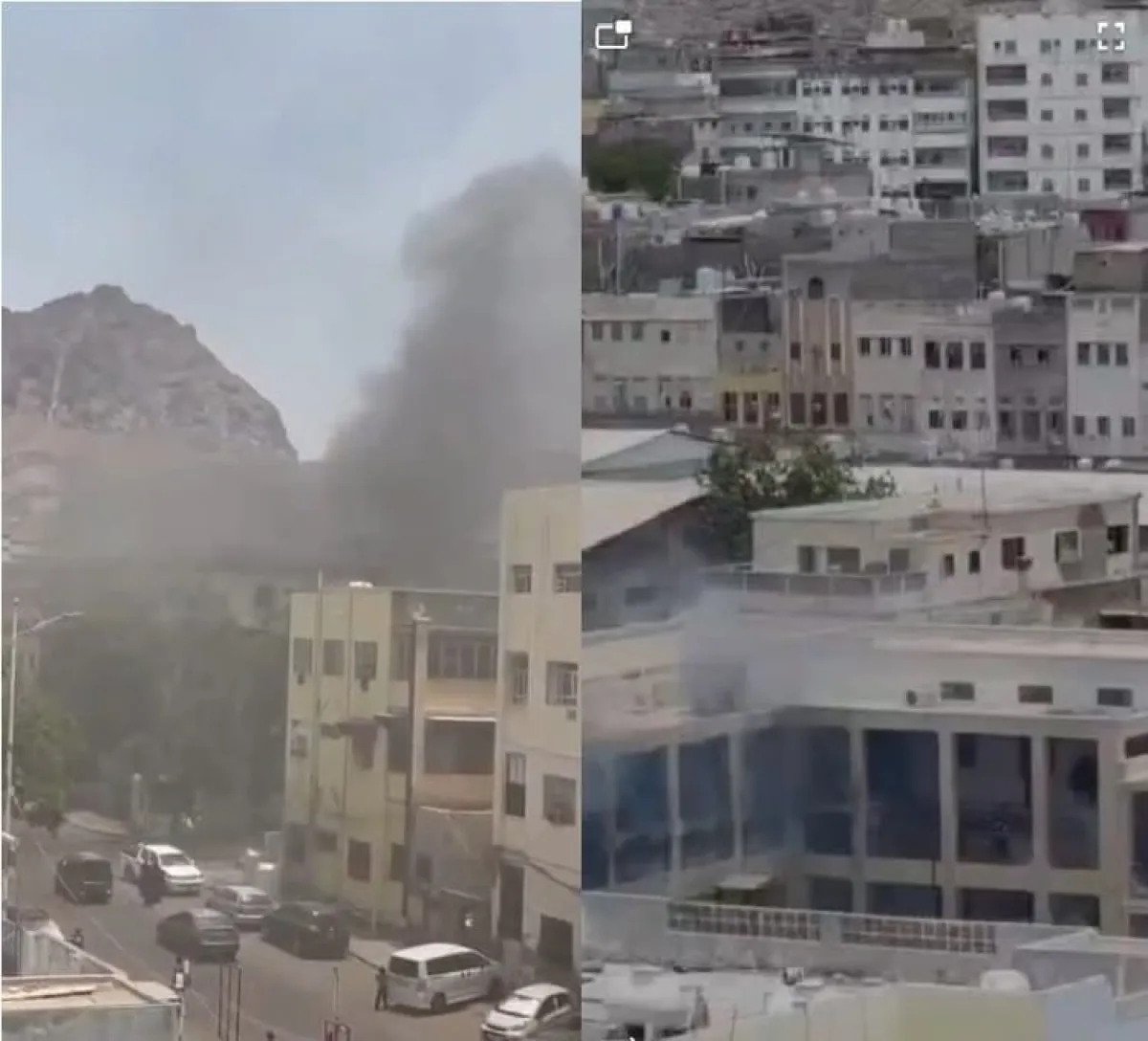 حريق يلتهم أجزاءً من مبنى كلية الحاسوب في عدن والدفاع المدني يسيطر عليه