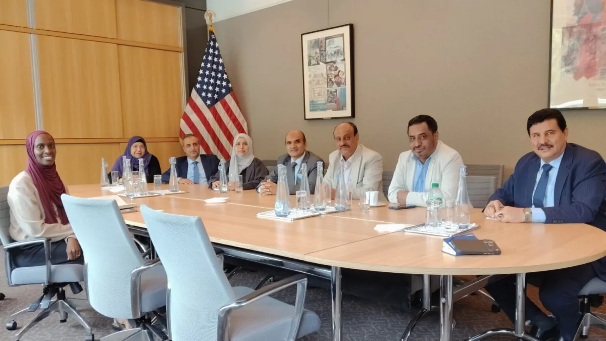 اللجنة الوطنية للتحقيق تبحث مع البعثة الأمريكية في جنيف نتائج تقريرها الرابع عشر ومستجدات حقوق الإنسان