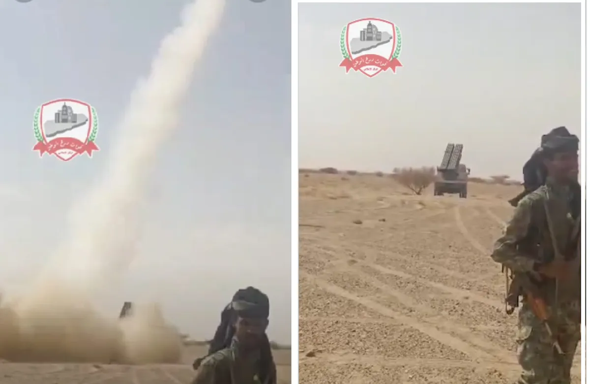 فيديو: ضربات صاروخية نفذتها درع الوطن ضد تحصينات حوثية بالكدحة